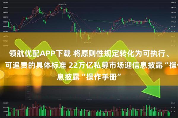 领航优配APP下载 将原则性规定转化为可执行、可检查、可追责的具体标准 22万亿私募市场迎信息披露“操作手册”