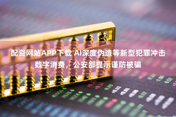 配资网站APP下载 AI深度伪造等新型犯罪冲击数字消费，公安部提示谨防被骗
