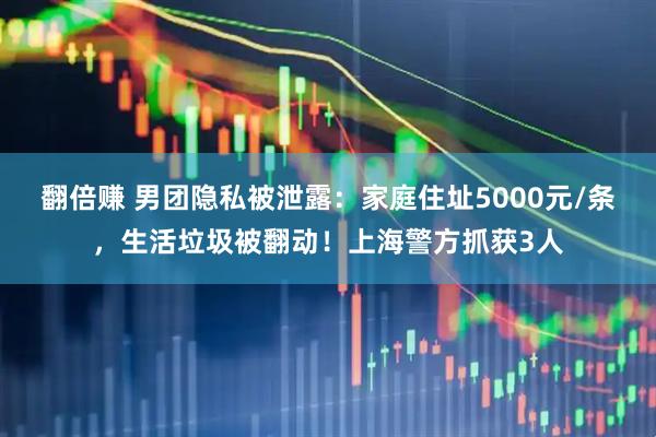 翻倍赚 男团隐私被泄露：家庭住址5000元/条，生活垃圾被翻动！上海警方抓获3人